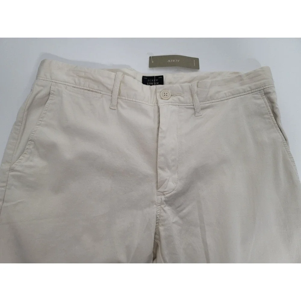 J. Crew Pants Mens 30X30 Light Cream 484 Slim Tech Performance Stretch Golf NEW